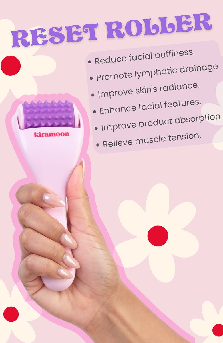 Kiramoon Reset Roller Massaging Facial Tool, Alternate, color, Purple