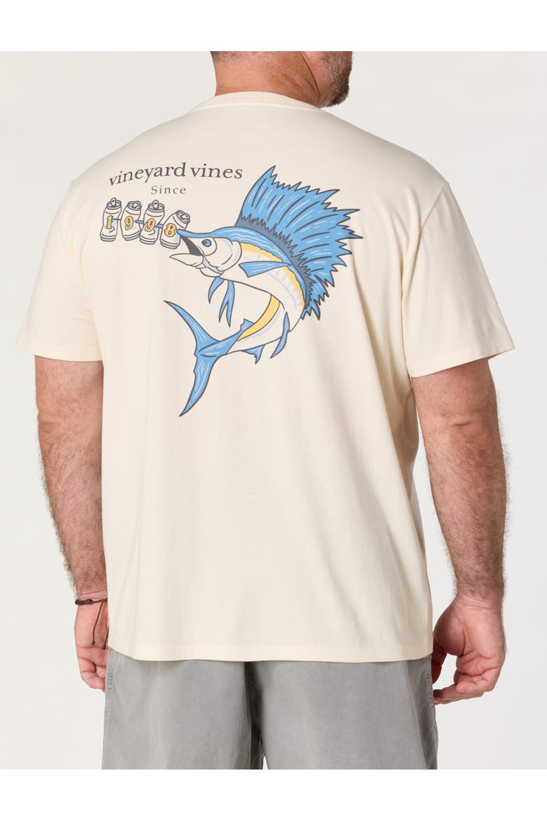 Big & Tall Since 1998 Beer Can Pocket T-Shirt, Main, color, MARSHMELLOW