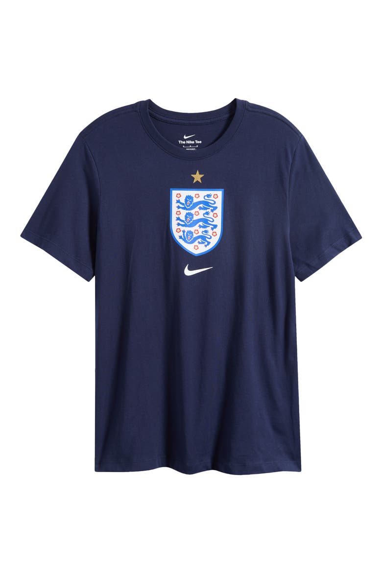 England Crest Cotton Graphic T-Shirt, Alternate, color, OBSIDIAN