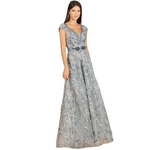 Lace Embellished A-Line Dress