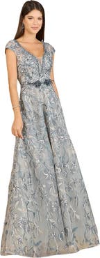 LARA New York Lace Embellished A-Line Dress
