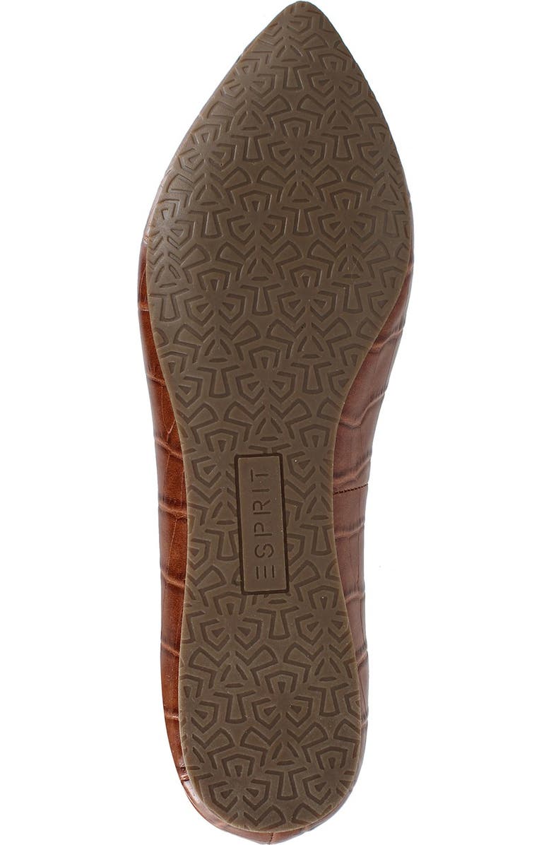 Esprit Blaire Croc Embossed Flat, Alternate, color,
