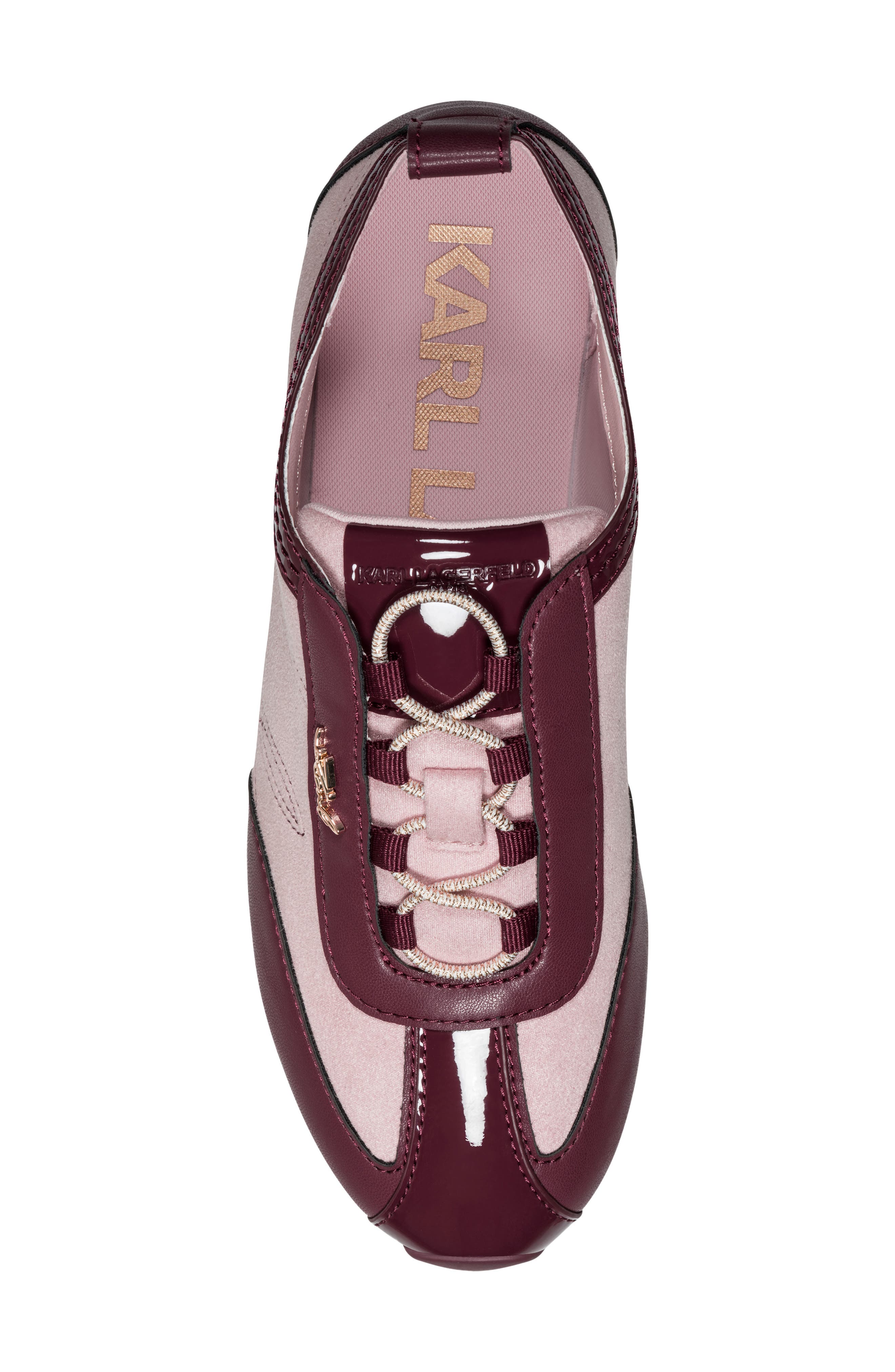Alarise Lace Up Sneaker, Alternate, color, MAUVE/ BURGUNDY