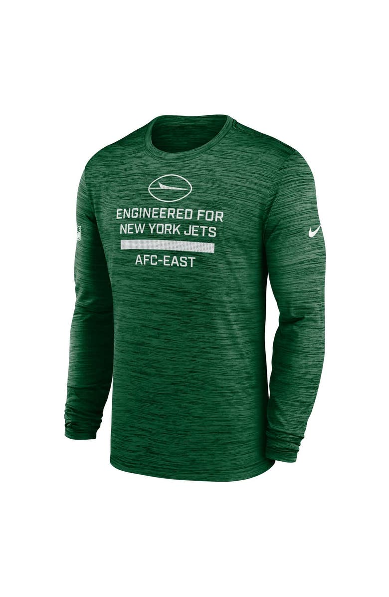 Nike Men's Nike Green New York Jets Sideline Velocity Performance Long Sleeve T-Shirt, Alternate, color, Green