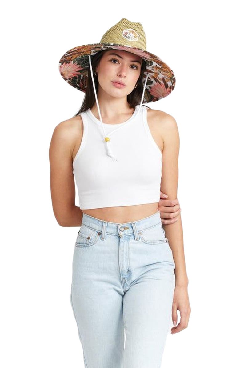 Hemlock Maya Straw Lifeguard Hat, Alternate, color,