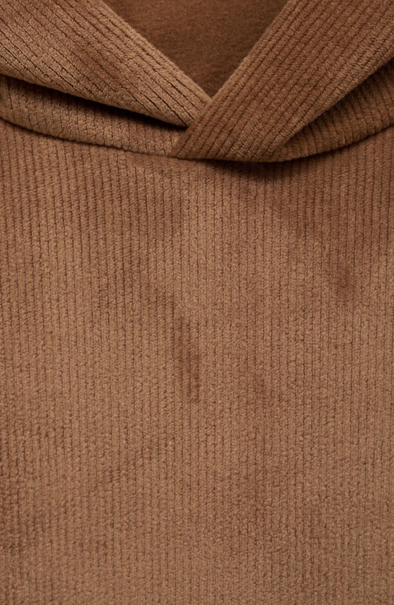 MANGO Corduroy Pullover Hoodie, Alternate, color, 