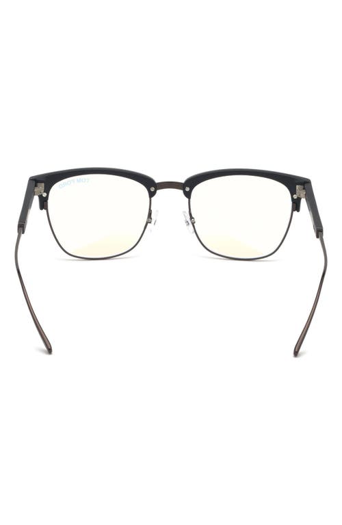 Tom Ford 52mm Geometric Blue Light Blocking Optical Glasses