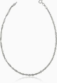 Oradina 14K Gold Spirah Anklet