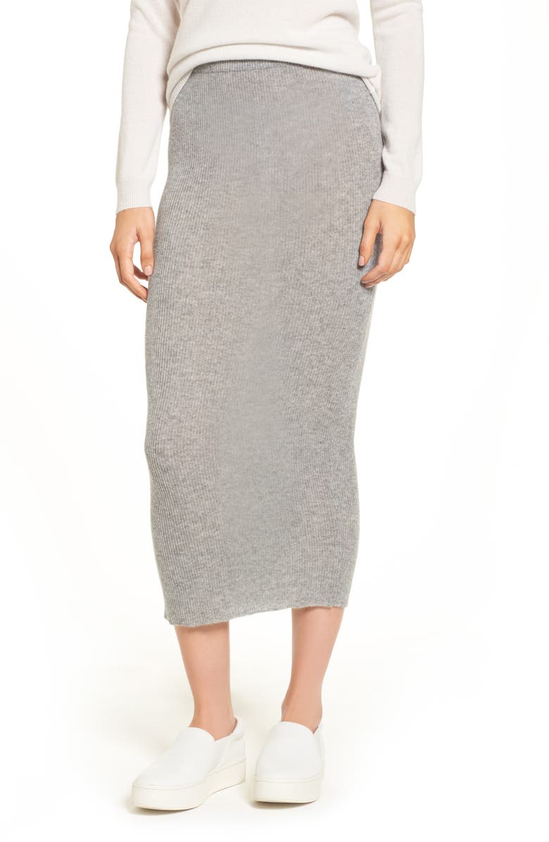 James Perse Cashmere Skirt, Main, color, 
