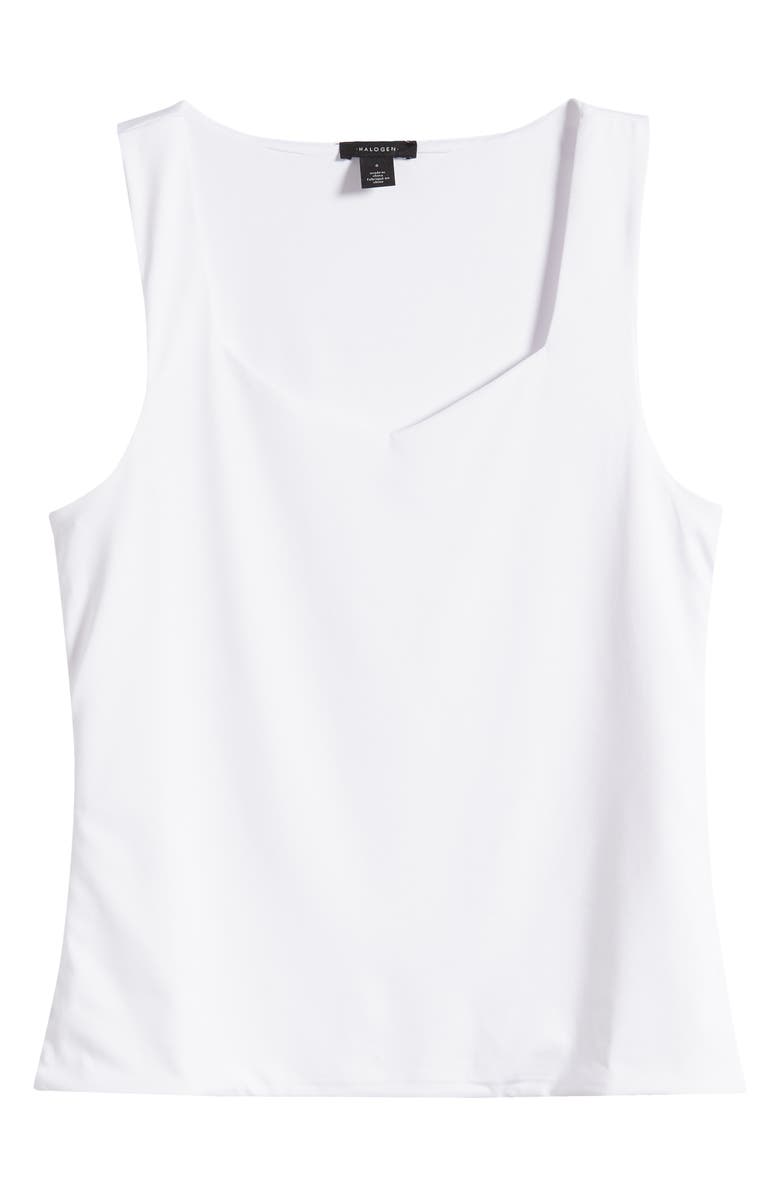 Halogen<sup>®</sup> Sweetheart Sleeveless Knit Top, Alternate, color, Bright White