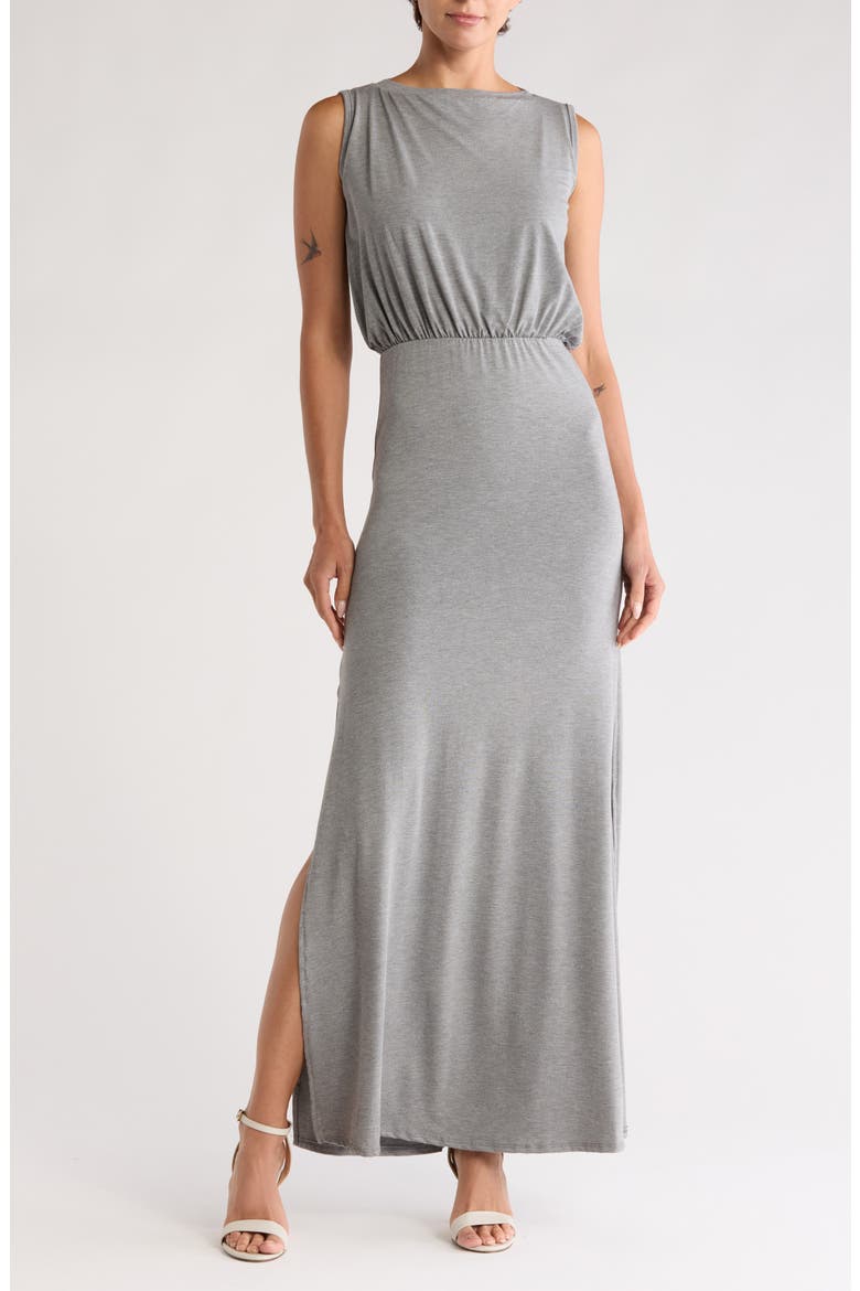 Sleeveless Maxi Dress, Main, color, HEATHER GREY