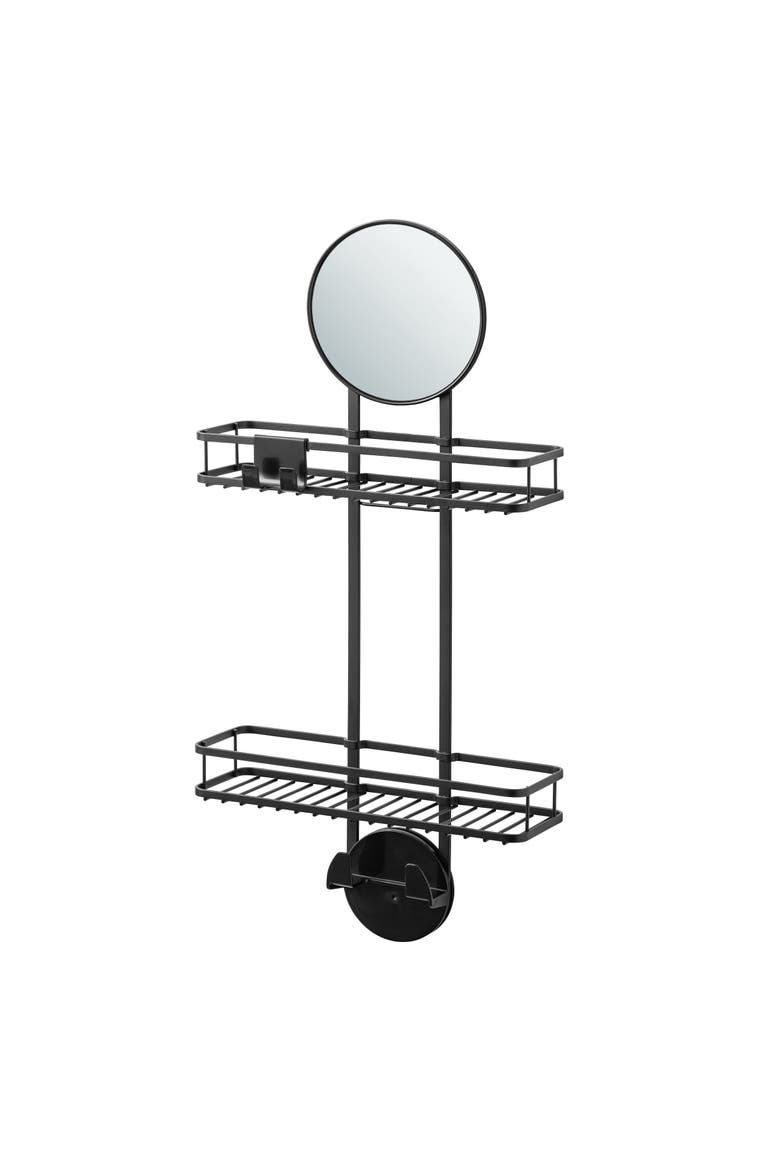 Self-Adhesive Shower Caddy, Main, color, Matte Black