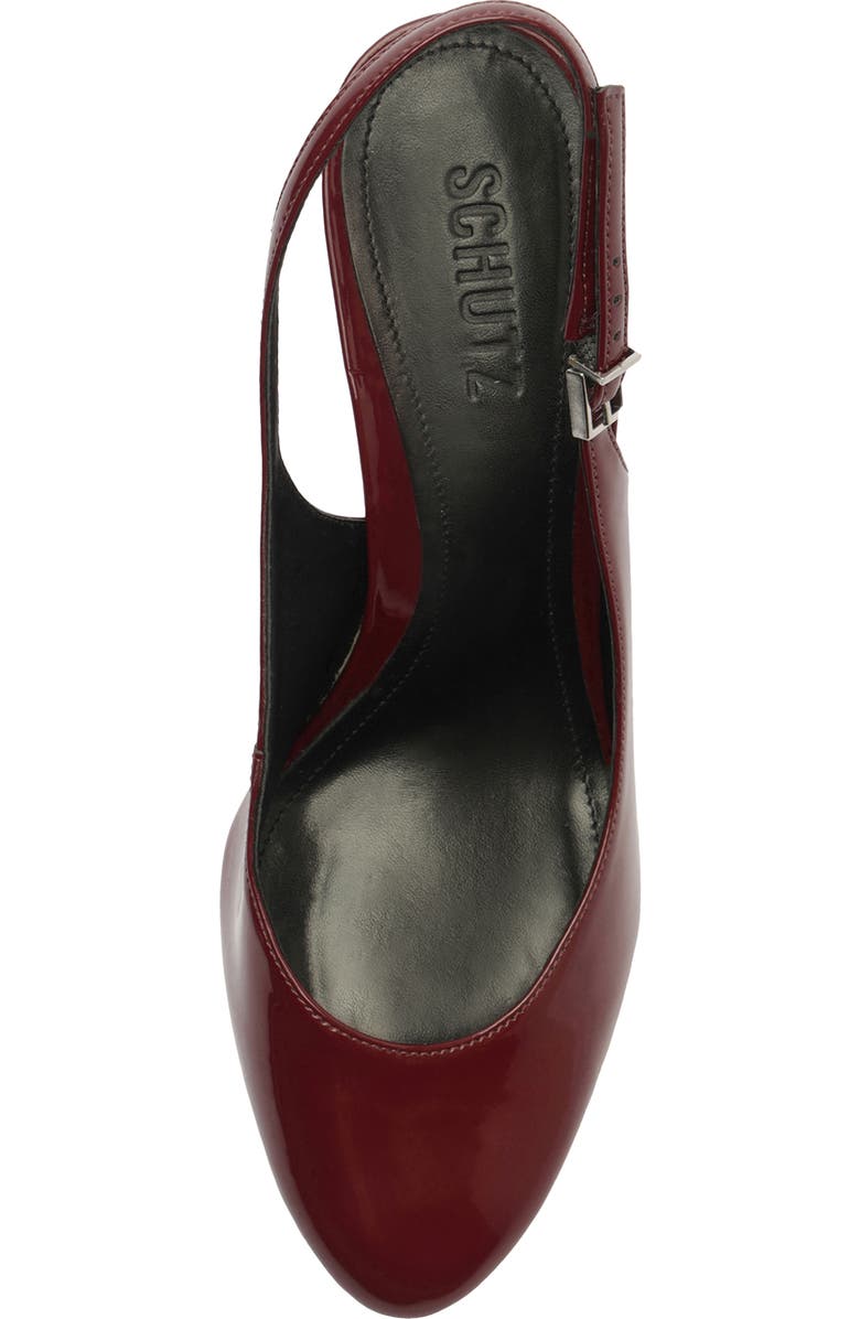 Schutz Geraldine Slingback Pump, Alternate, color, Vino