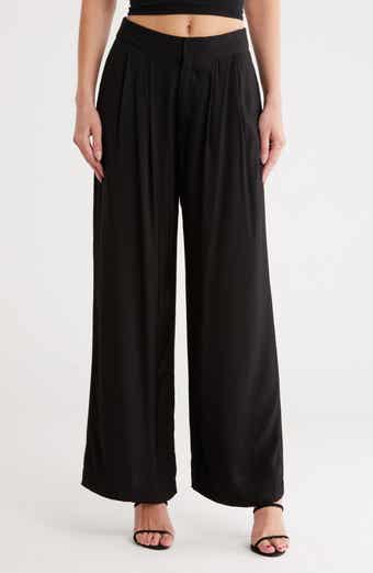 JASON WU High Waist Pleated Front Wide Leg Pants