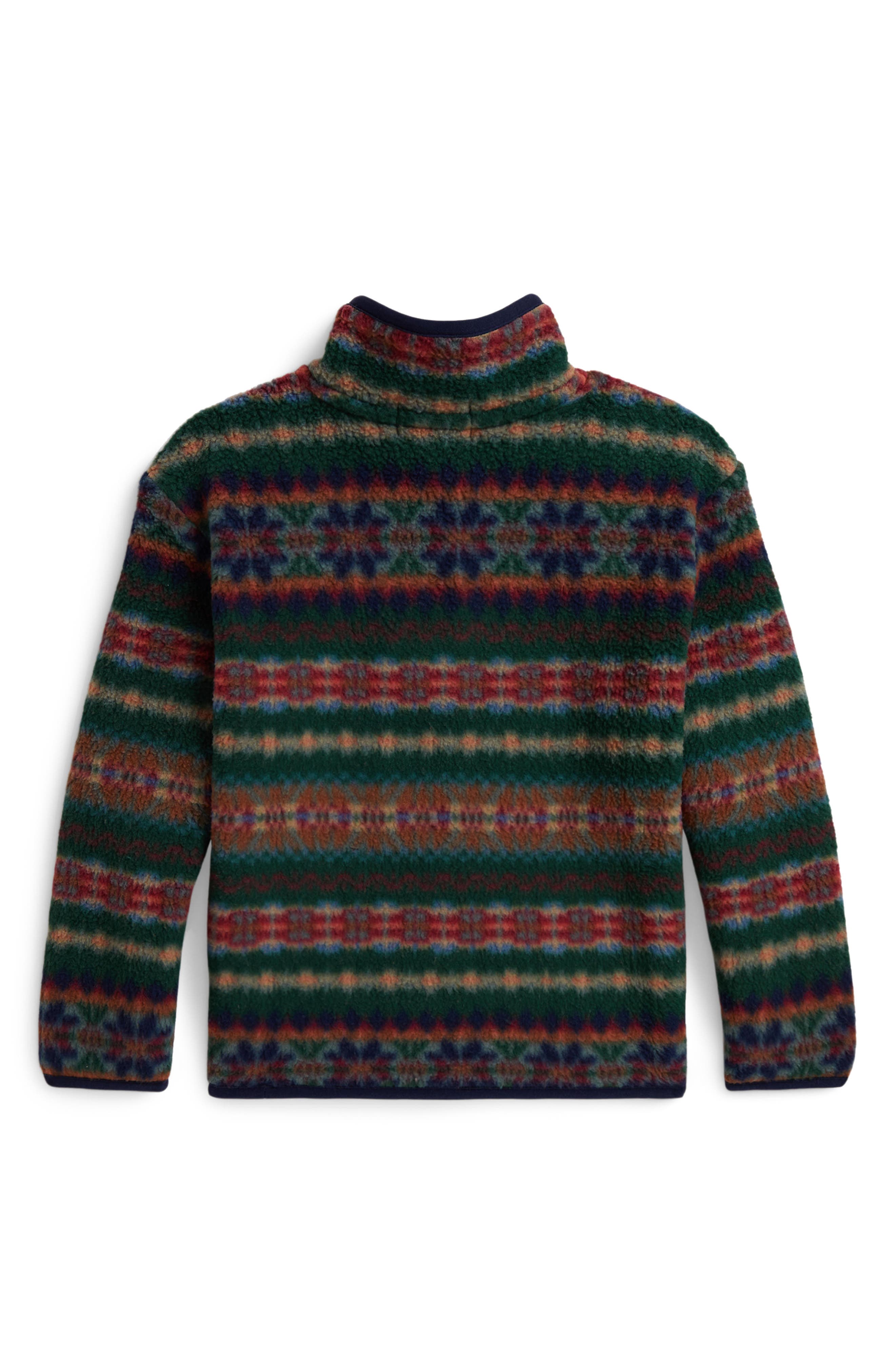 Polo Ralph Lauren Kids' Fair Isle Fleece Pullover | Nordstrom