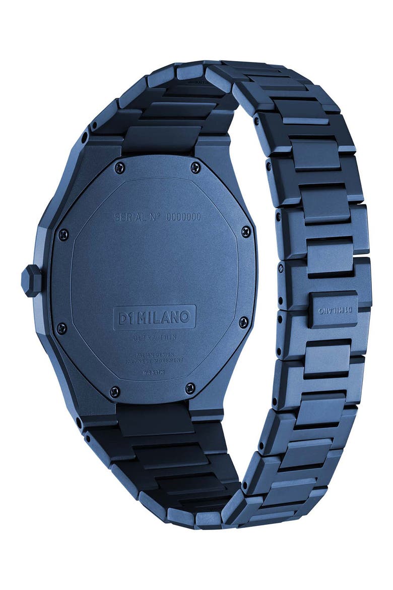 Ultrathin Bracelet Watch, 40mm, Alternate, color, BLUE