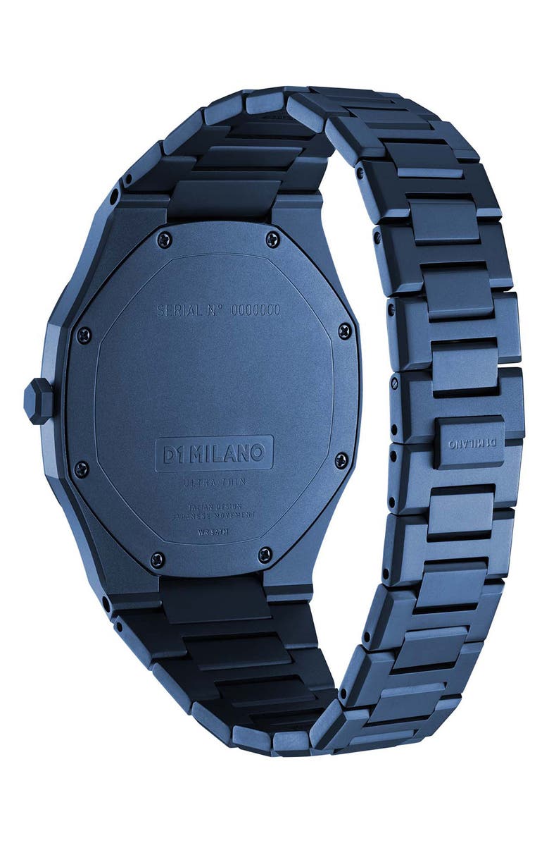 D1 Milano Ultrathin Bracelet Watch, 40mm, Alternate, color, Blue