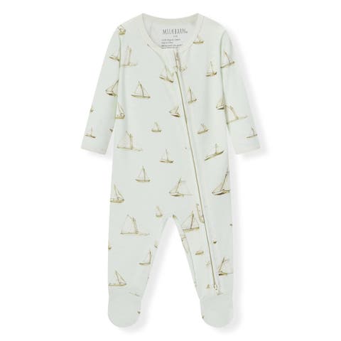 Organic Cotton Zipper Footed Romper (Baby)