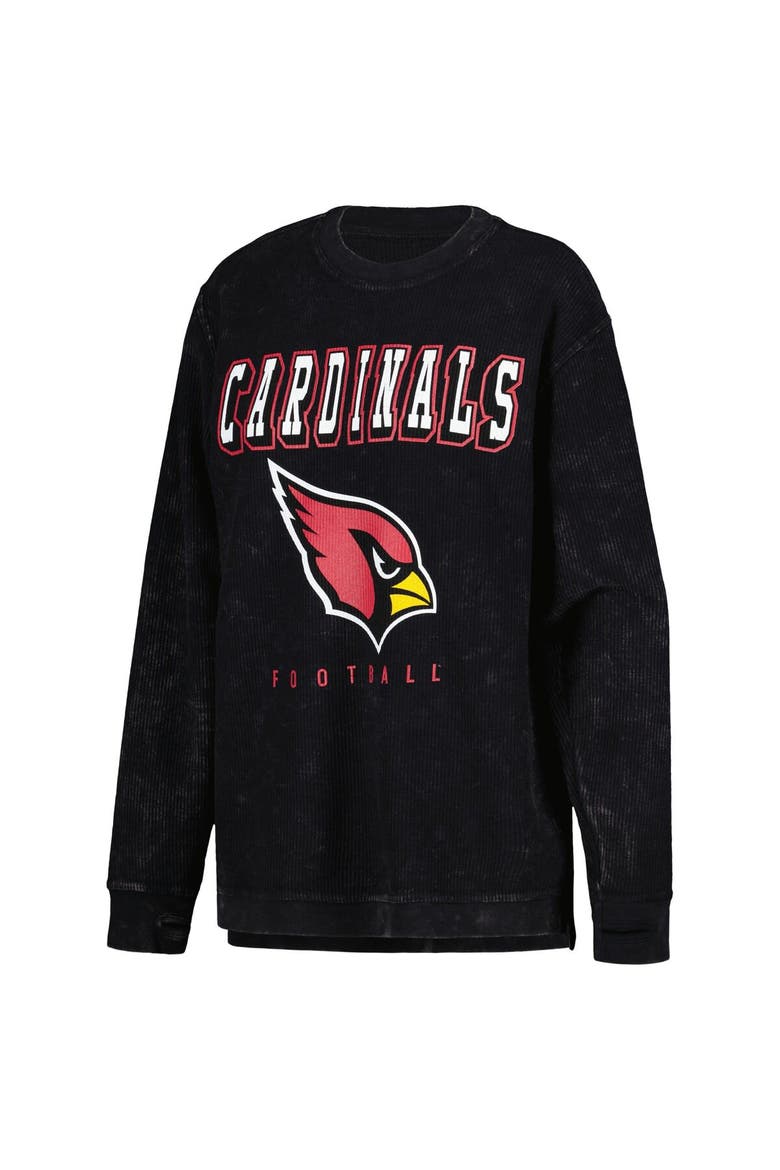 Women's G-III 4Her by Carl Banks Black Arizona Cardinals Comfy Cord Pullover Sweatshirt, Alternate, color, Black