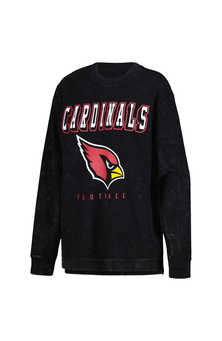 G-III 4HER BY CARL BANKS Women's G-III 4Her by Carl Banks Black Arizona Cardinals Comfy Cord Pullover Sweatshirt, Alternate, color, Black