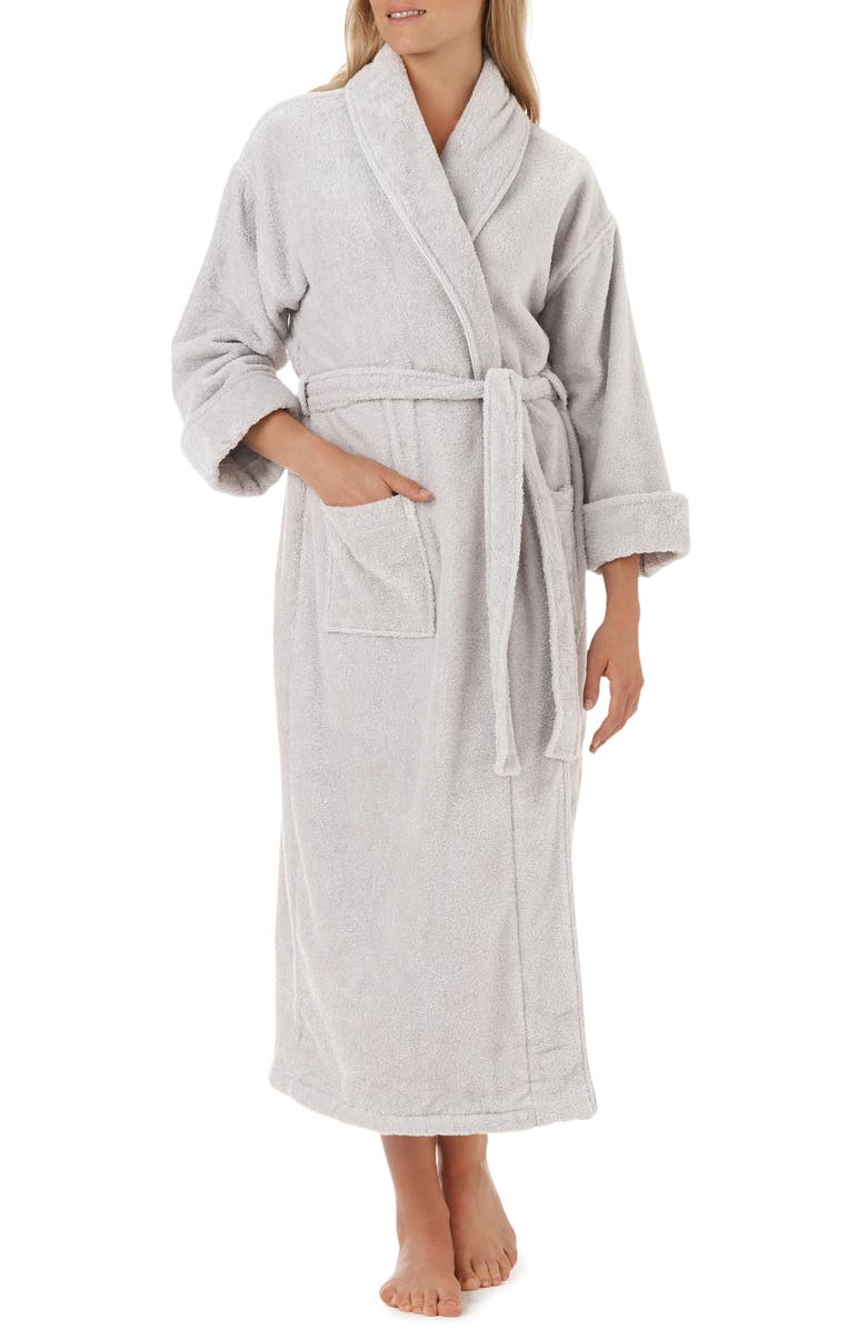 The White Company Unisex Classic Cotton Robe, Main, color,