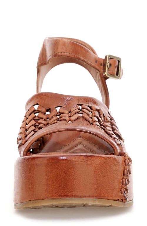 As98 A.s.98 Maddox Ankle Strap Platform Sandal In Whiskey