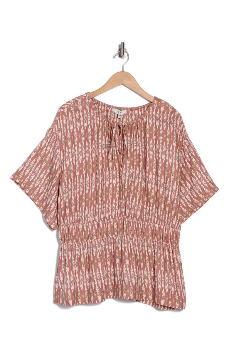 Joie Renae Tie Keyhole Peplum Top, Main, color,