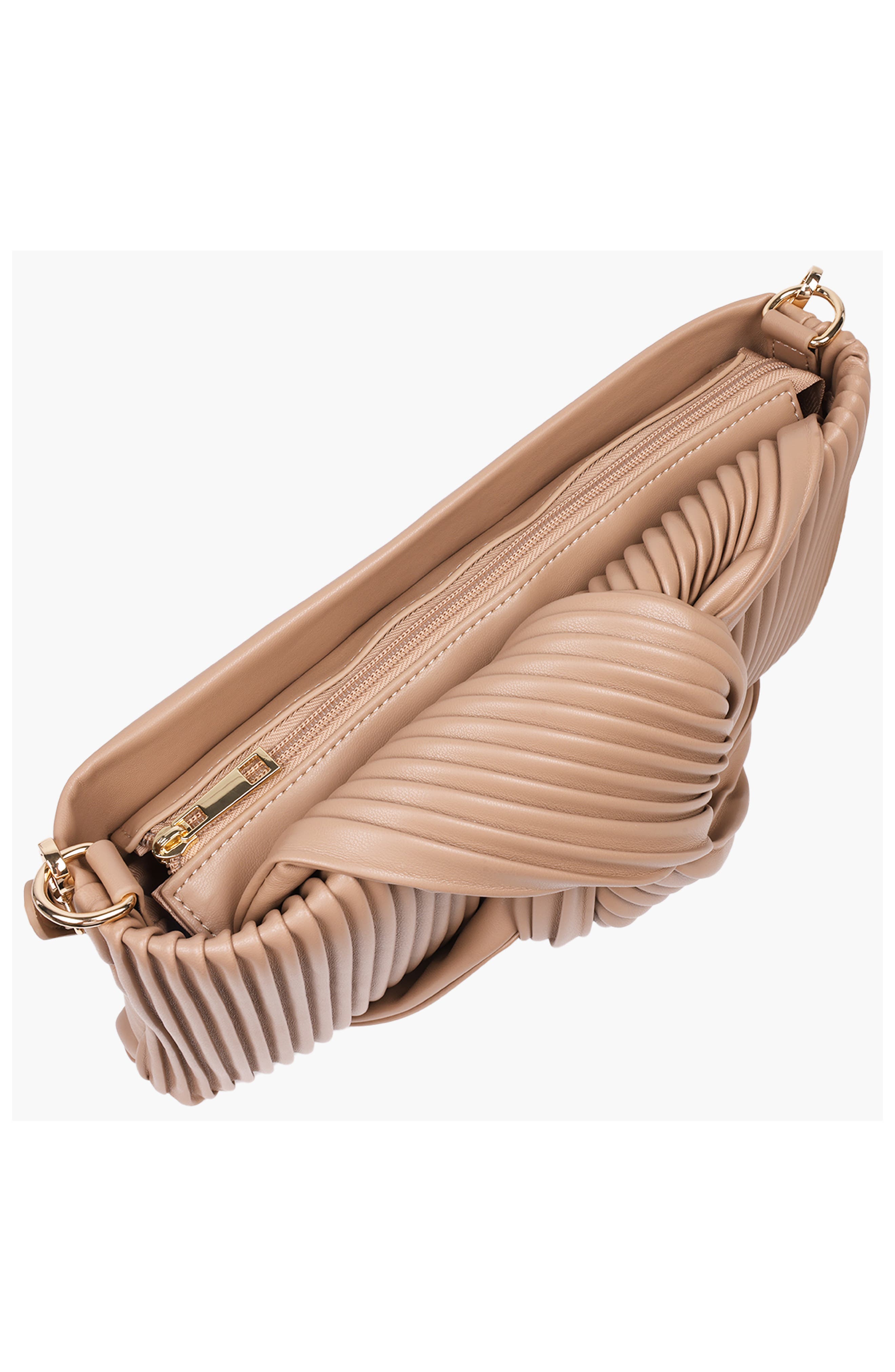 JASON WU Pleated Knot Clutch, Alternate, color, 