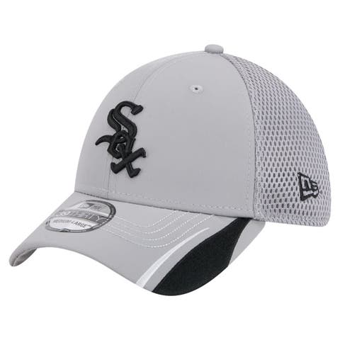 Men's New Era  Gray Chicago White Sox Linear 39THIRTY Flex-Fit Hat