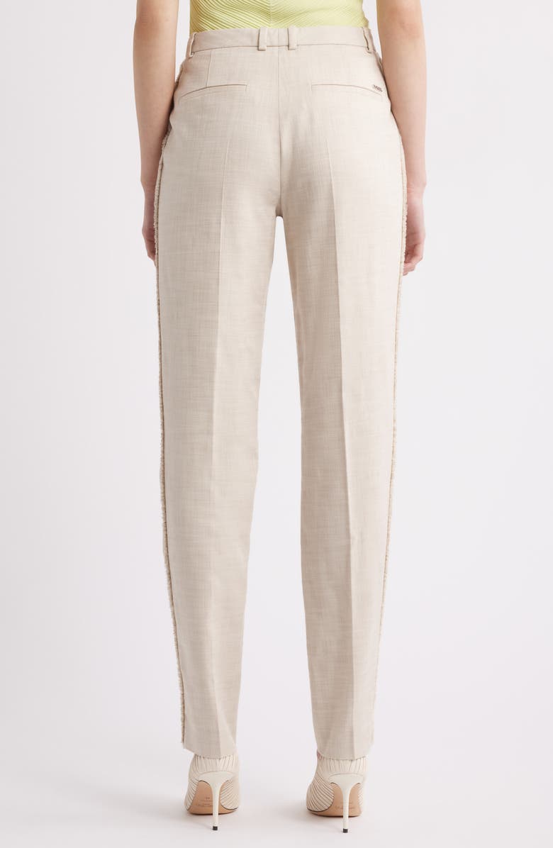 BOSS Tanya Straight Leg Pants, Alternate, color, Light Beige Melange