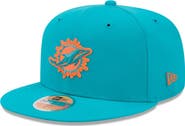 New Era Men's New Era Aqua Miami Dolphins 2026 Sideline 59FIFTY Fitted Hat