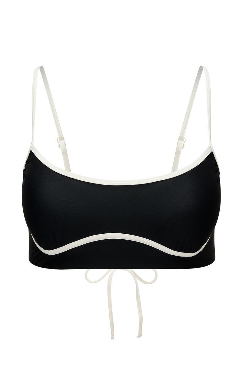 River Swimwear Swimwear Top, Alternate, color, Black