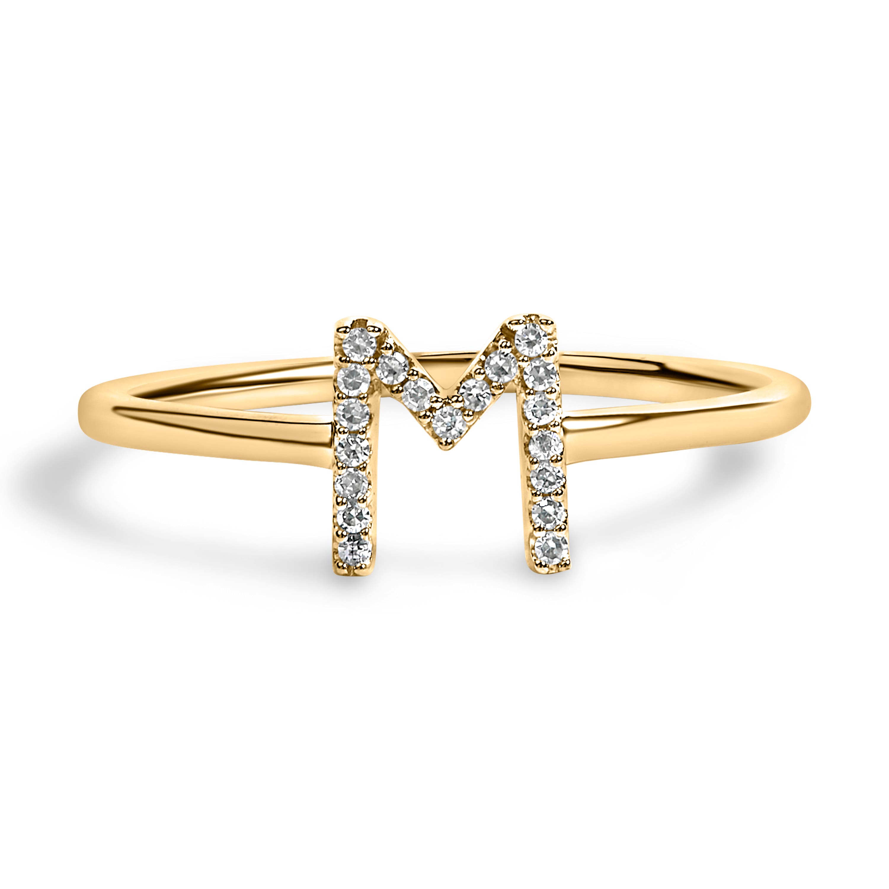 Haus of Brilliance 10K Gold Yellow Diamond Accent Initial 