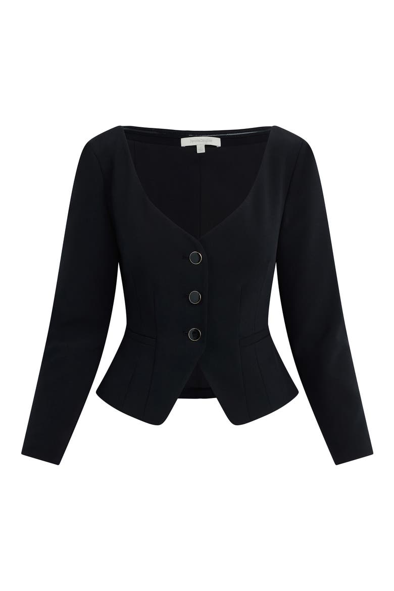 The Reveal Blazer, Alternate, color, BLACK