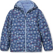 Lands' End Girls Featherfree Reversible Hooded Jacket