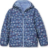 Lands' End Girls Featherfree Reversible Hooded Jacket