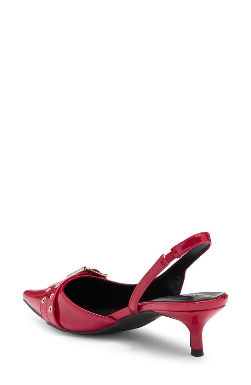 Wild Diva Lounge Aura Kitten Heel Slingback Pump