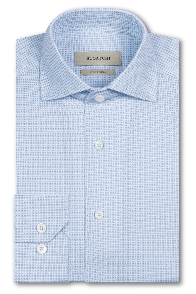 Devon OoohCotton® Optical Grid Print Button-Up Shirt, Alternate, color, SEAFOAM