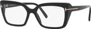 TOM FORD 55mm Rectangle optical glasses