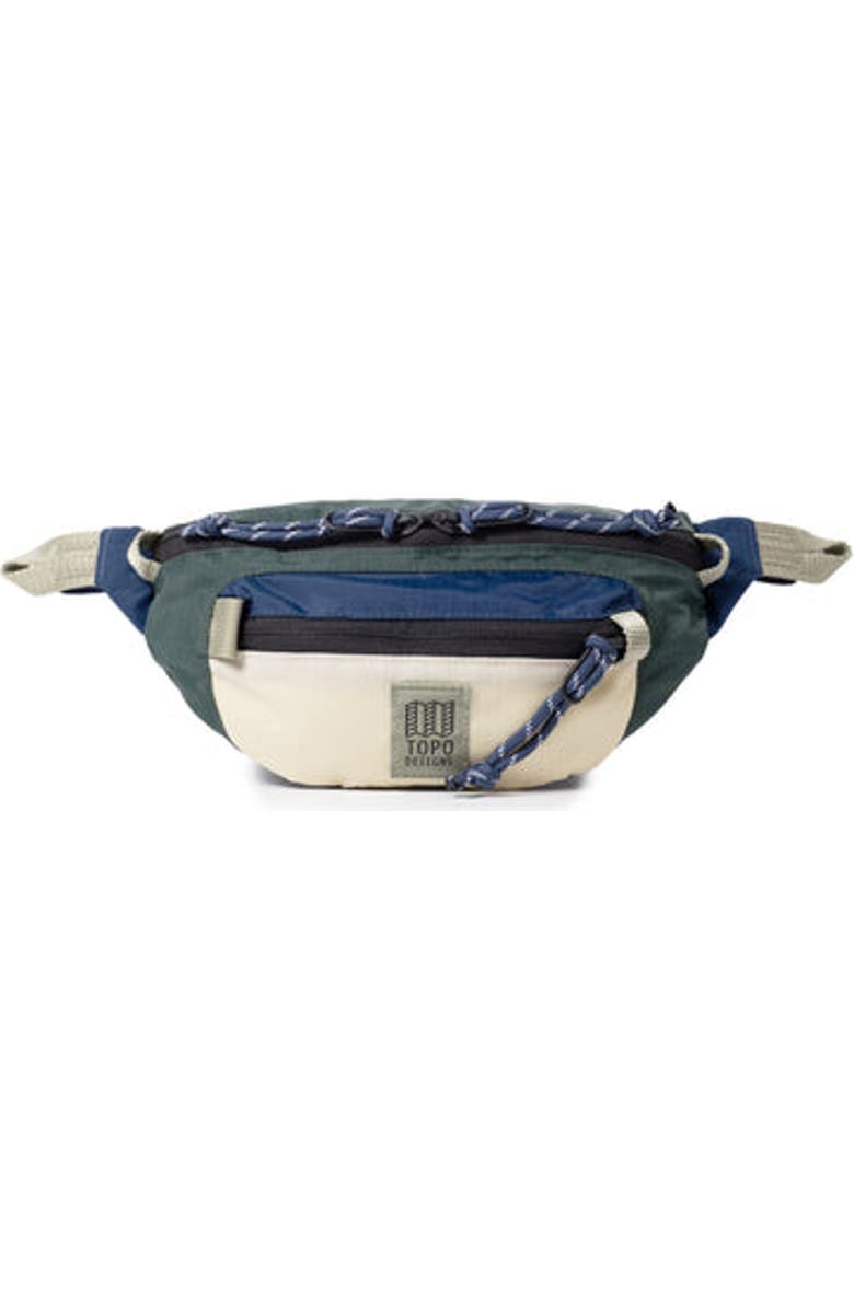 Topo Designs Mountain Waist Pack, Main, color, Forest/Bone White