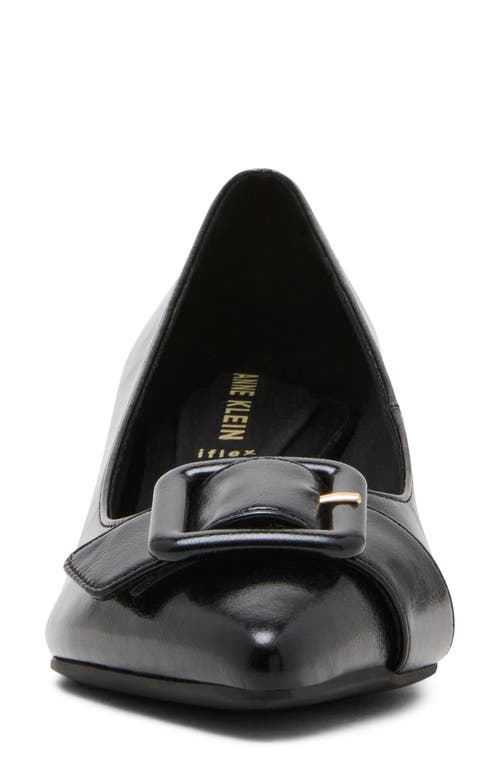 Anne Klein Senara Buckle Pointed Toe Pump In Black