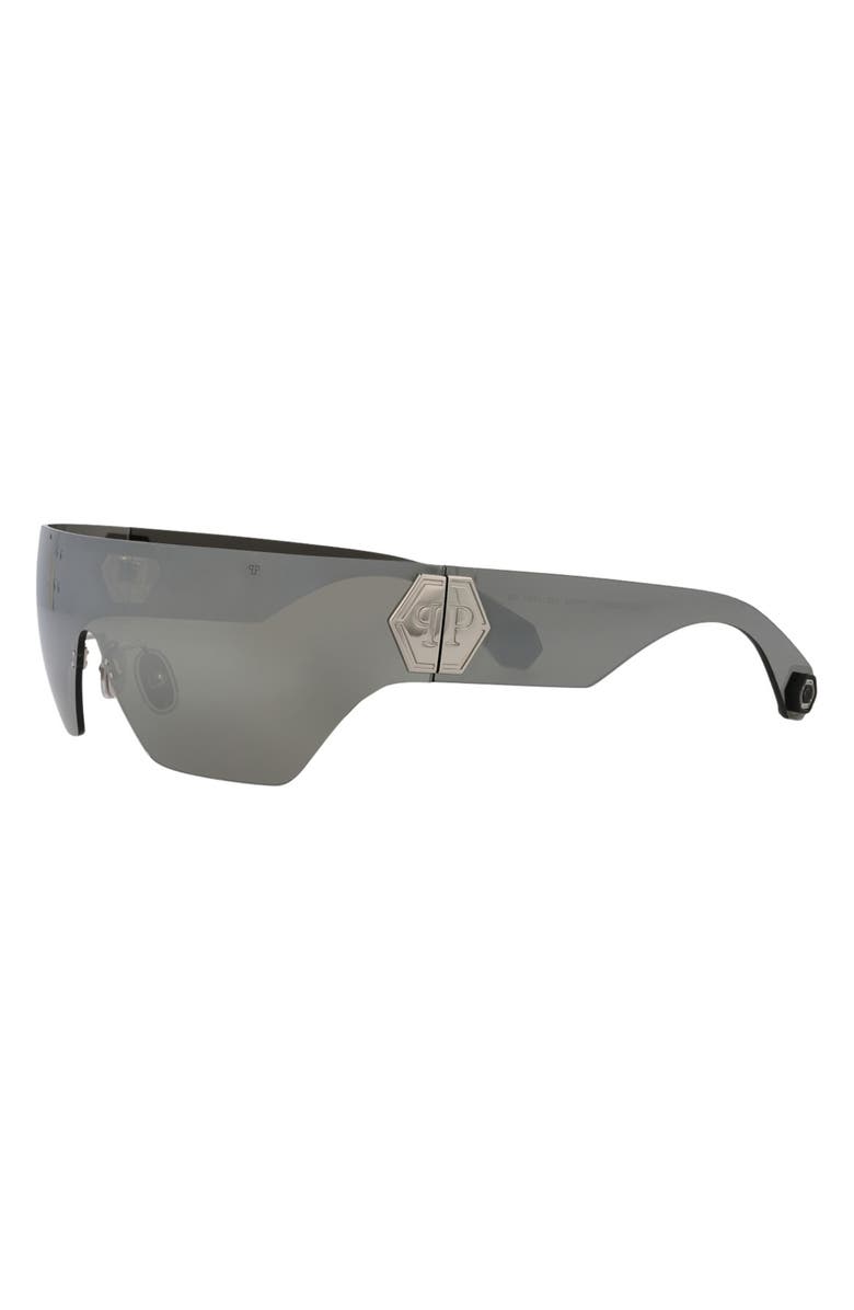 PHILIPP PLEIN 99mm Oversize Shield Sunglasses, Alternate, color, 