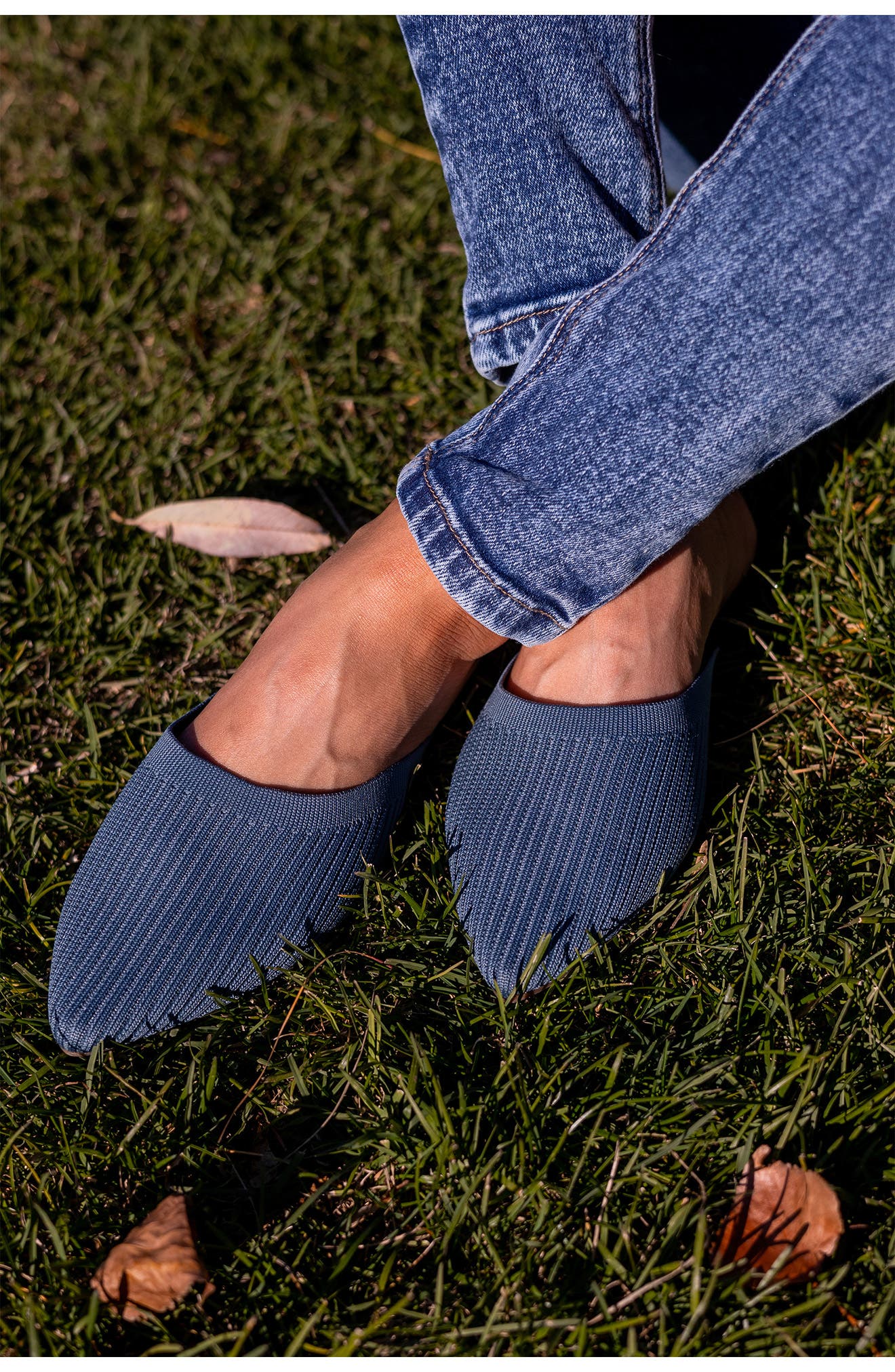 Journee Collection Aniee Knit Mule, Alternate, color, Blue