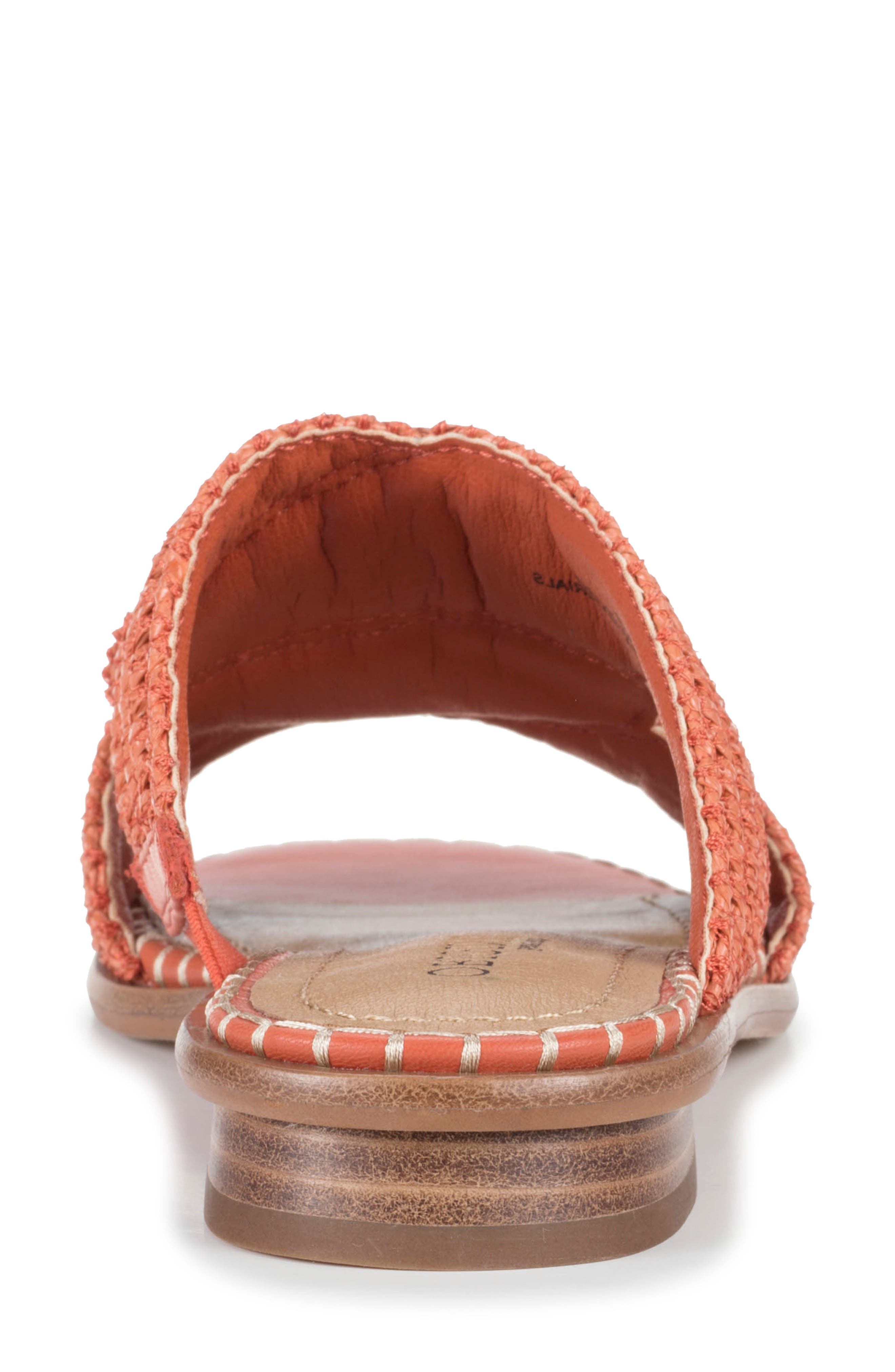 Navene Woven Slide Sandal, Alternate, color, ORANGE AID