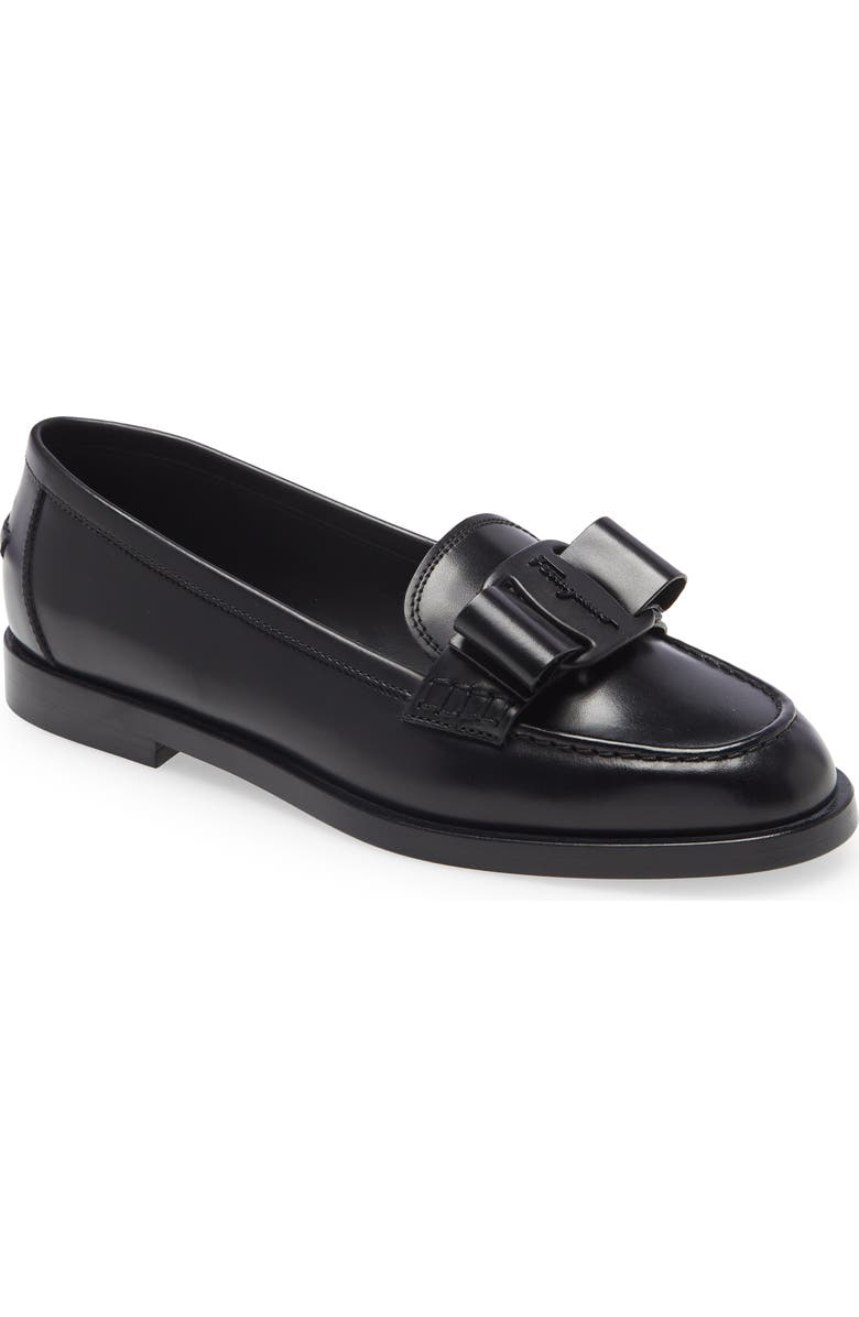 FERRAGAMO Vivaldo Bow Loafer, Main, color,