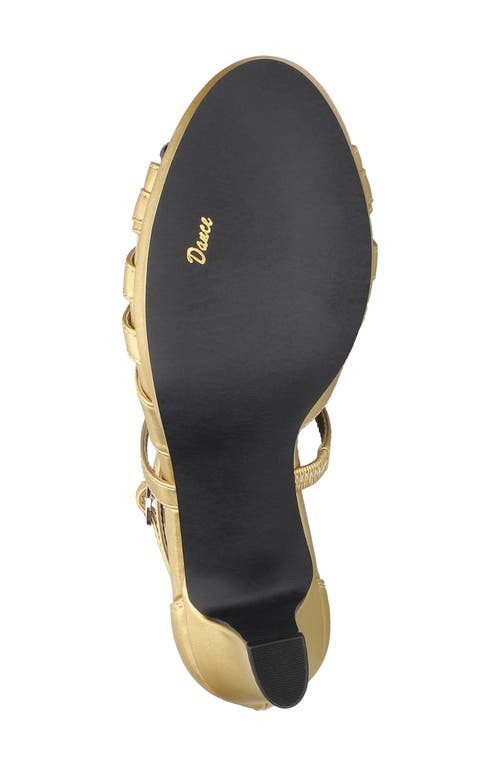 Easy Street Crissa Womens Satin Zipper Strappy Sandals In Gold Satin