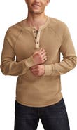 Lucky Brand Birdseye Thermal Henley Top