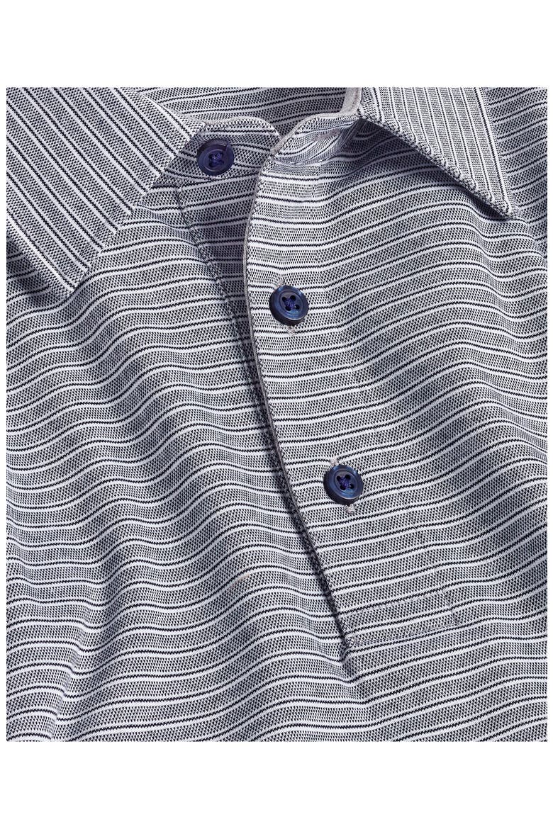 Stripe Cotton Polo, Alternate, color, NAVY