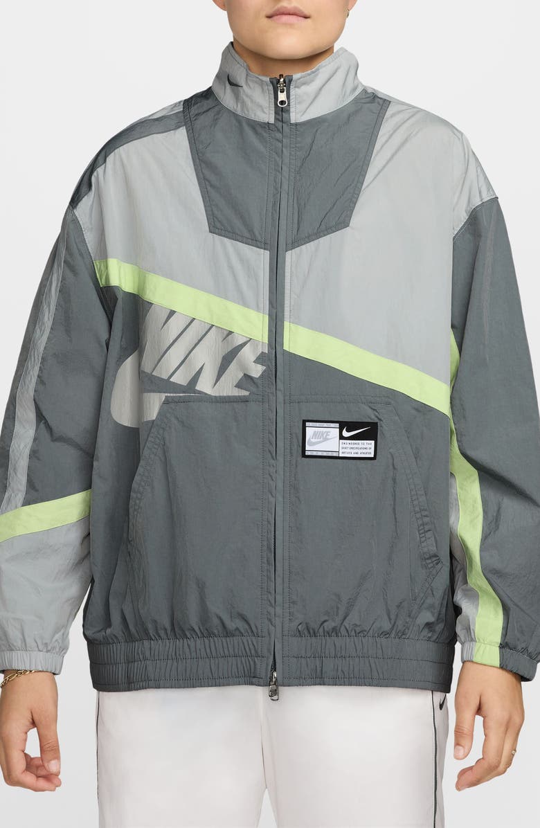 Nike Sportswear Street Water Repellent Jacket, Main, color, Smoke Grey/ Light Smoke Grey