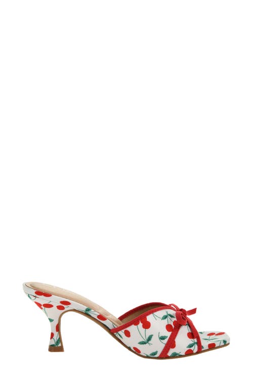 Cl By Laundry Jump Up Cherry Slide Sandal In Red Multi